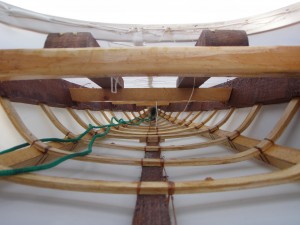 Skin Ready To Shrink (Inside View Towards Stern)